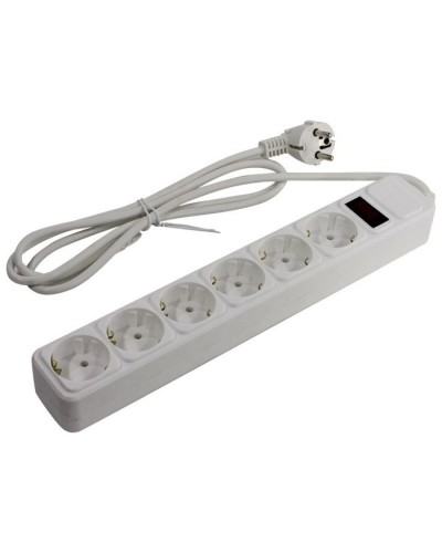 SP6W-130. Сетевой фильтр 6 розеток, 3м, белый. 5bites в Раменском
