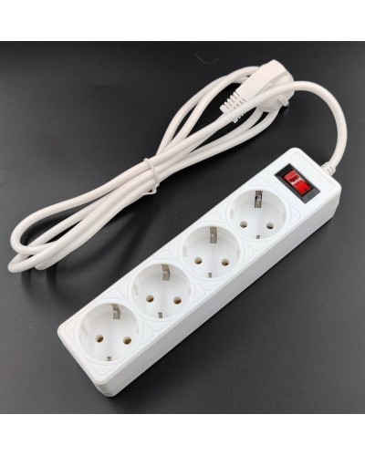 SP4W-530 GARDA. Сетевой фильтр 4 розетки,3м, белый. 5bites в Раменском