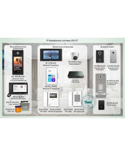 ДМФ-004. IP-домофонные системы BAS-IP. BAS-IP в Раменском