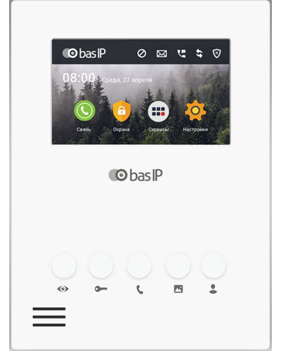AU-04LA (AU-04L) WHITE. Монитор IP-домофона. BAS-IP в Раменском