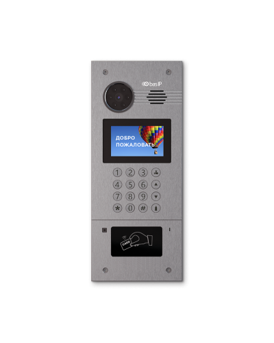AA-07FB SILVER. Вызывная панель IP-домофона. BAS-IP в Раменском