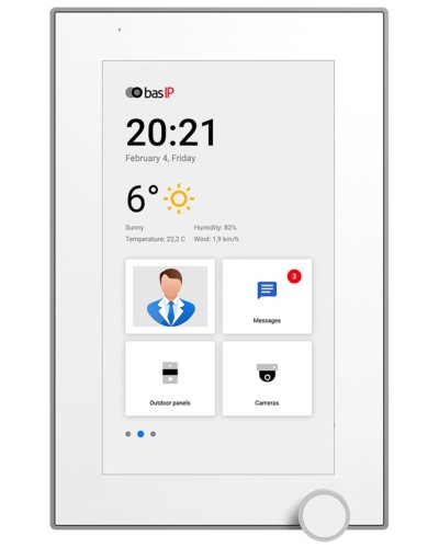 AZ-07L WHITE. Монитор IP-видеодомофона цветной. BAS-IP в Раменском