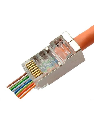 8P8C-SH-FC (100 шт) (10796c). Разъем RJ-45. CABEUS в Раменском