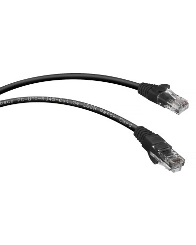 PC-UTP-RJ45-Cat.5e-3m-BK-LSZH (9540c), чёрный. Патч-корд медный. CABEUS в Раменском