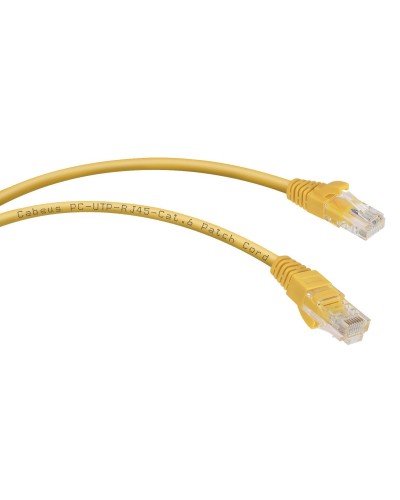 PC-UTP-RJ45-Cat.6-1.5m-YL (8706c), желтый. Патч-корд медный. CABEUS в Раменском