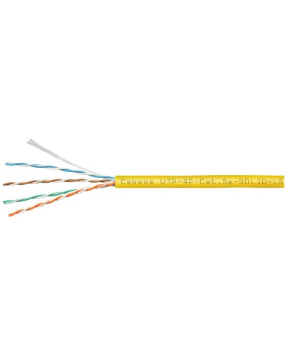 UTP-4P-Cat.5e-SOLID-LSZH-YL (9780c). Кабель «витая пара» (LAN) для структурированных систем связи. CABEUS в Раменском