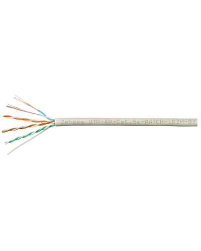 UTP-4P-Cat.5e-SOLID-GY-LIGHT-100 (9995c-5). Кабель «витая пара» (LAN) для структурированных систем связи. CABEUS в Раменском