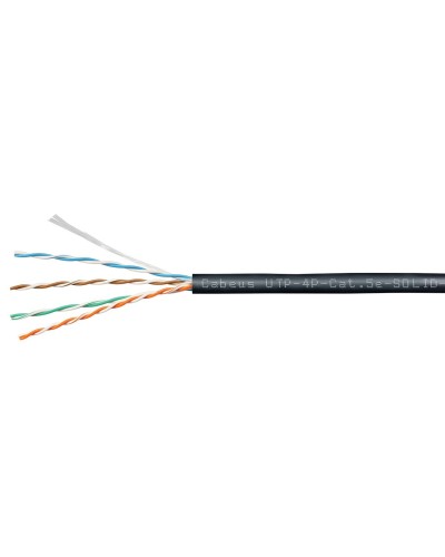UTP-4P-Cat.5e-SOLID-OUT-PE-UV (11246c). Кабель «витая пара» (LAN) для структурированных систем связи. CABEUS в Раменском