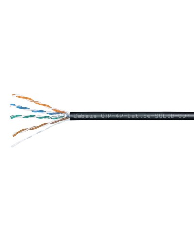 UTP-4P-Cat.5e-SOLID-OUT-LSZH-UV-100 (7172c-5). Кабель «витая пара» (LAN) для структурированных систем связи. CABEUS в Раменском