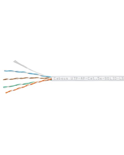 UTP-4P-Cat.5e-SOLID-LSZH-WH (9782c). Кабель «витая пара» (LAN) для структурированных систем связи. CABEUS в Раменском