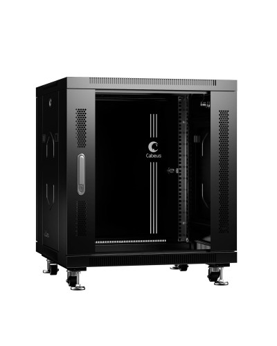 SH-05C-12U60/60-BK (8554c). Шкаф телекоммуникационный 19 напольный 12U. CABEUS в Раменском