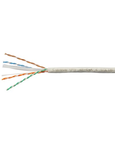UTP-4P-Cat.6-SOLID-LSZH-GY (11108c). Кабель «витая пара» (LAN) для структурированных систем связи. CABEUS в Раменском