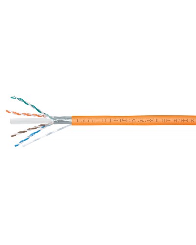 UTP-4P-Cat.6a-SOLID-LSZH-OR (11374c). Кабель «витая пара» (LAN) для структурированных систем связи. CABEUS в Раменском