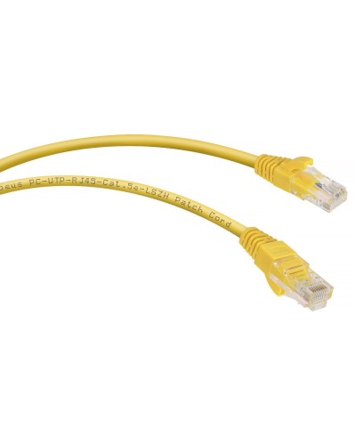 PC-UTP-RJ45-Cat.5e-3m-YL-LSZH (9500c), желтый. Патч-корд медный. CABEUS в Раменском