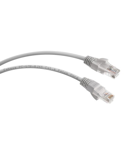 PC-UTP-RJ45-Cat.6-2m (7268c), серый. Патч-корд медный. CABEUS в Раменском
