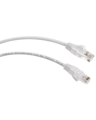 PC-UTP-RJ45-Cat.6-3m-LSZH (8880c), серый. Патч-корд медный. CABEUS в Раменском