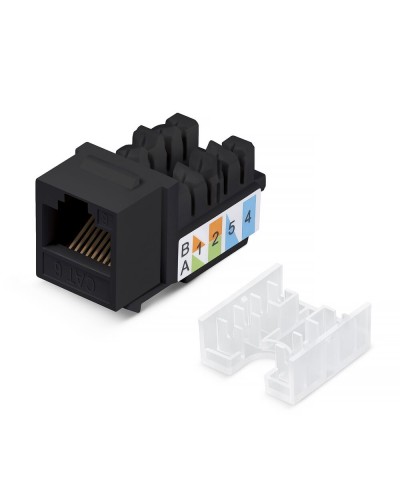 KJ-RJ45-Cat.6-90-SW-BK (10102c). Вставка Keystone Jack RJ-48. CABEUS в Раменском