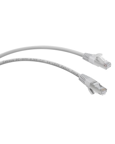 PC-SSTP-RJ45-Cat.6a-1m-LSZH (7901c), серый. Патч-корд медный. CABEUS в Раменском