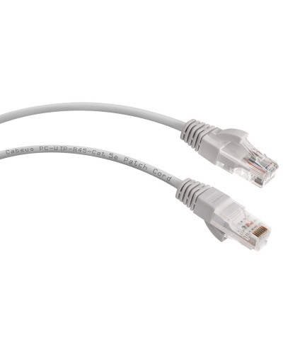 PC-UTP-RJ45-Cat.5e-0.3m-LSZH (8861c), серый. Патч-корд медный. CABEUS в Раменском