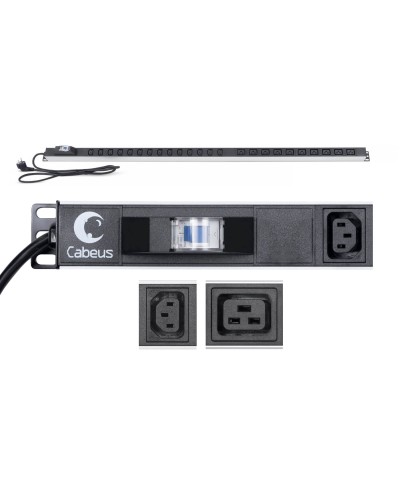 PDU-16-14C13-10C19-B-C14 (9553c). Блок розеток. CABEUS в Раменском