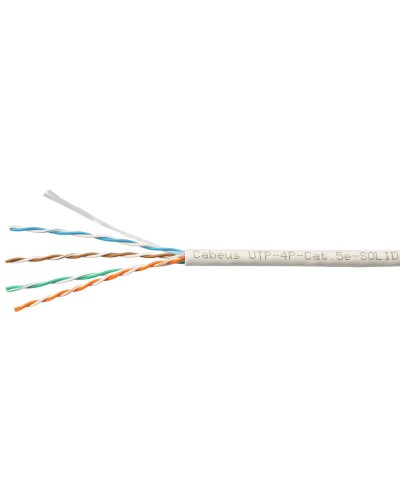 UTP-4P-Cat.5e-SOLID-LSZH-GY-LIGHT (9996c). Кабель «витая пара» (LAN) для структурированных систем связи. CABEUS в Раменском
