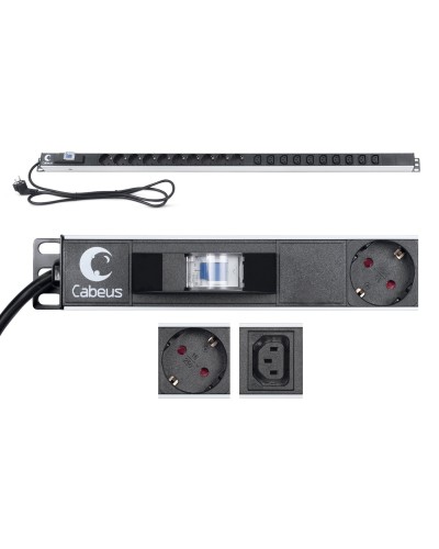 PDU-16-10S-10C13-B (9552c). Блок розеток. CABEUS в Раменском