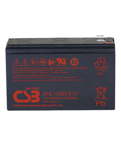 CSB UPS 123606. Аккумулятор герметичный свинцово-кислотный. CSB в Раменском