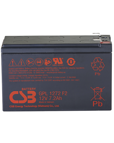 CSB GPL 1272 F2 FR. Аккумулятор герметичный свинцово-кислотный. CSB в Раменском