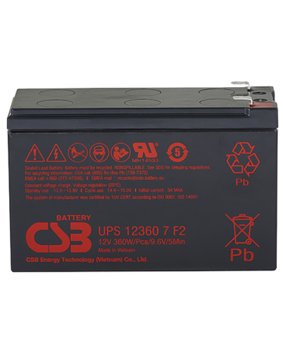 CSB UPS 123607. Аккумулятор герметичный свинцово-кислотный. CSB в Раменском