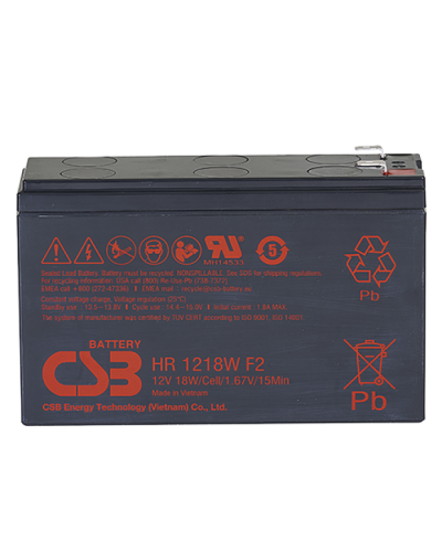 CSB HR 1218W. Аккумулятор герметичный свинцово-кислотный. CSB в Раменском