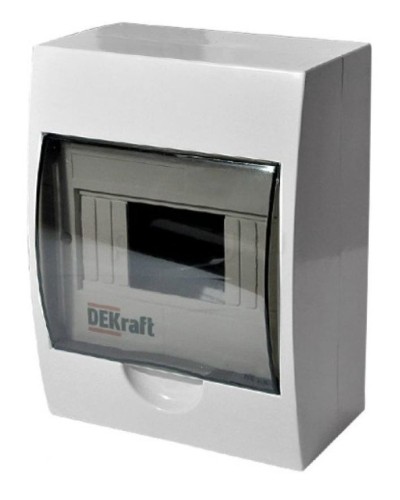 ЩРН-П-8 IP41 настенный (31010DEK). Щиток модульный с прозрачной дверцей. DEKraft в Раменском