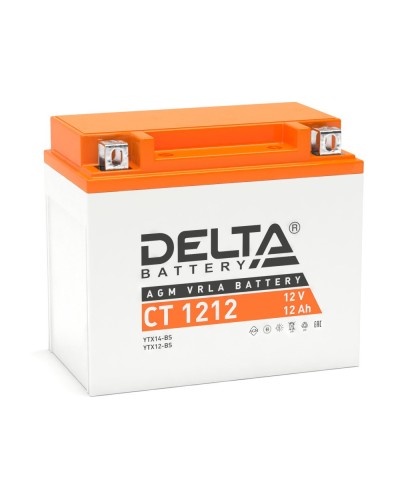 Delta CT 1212. Аккумулятор герметичный свинцово-кислотный стартерный. Delta в Раменском