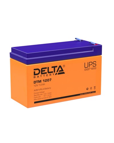Delta DTM 1207. Аккумулятор герметичный свинцово-кислотный. Delta в Раменском