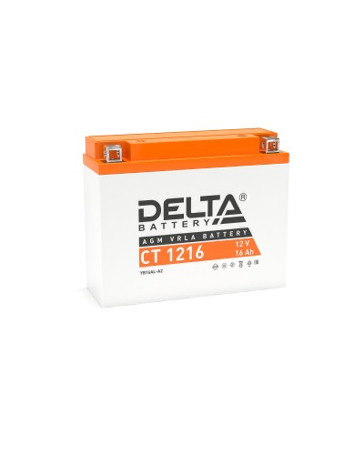 Delta CT 1216. Аккумулятор герметичный свинцово-кислотный стартерный. Delta в Раменском