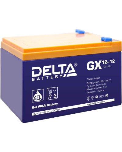 Delta GX 12-12. Аккумулятор герметичный свинцово-кислотный. Delta в Раменском