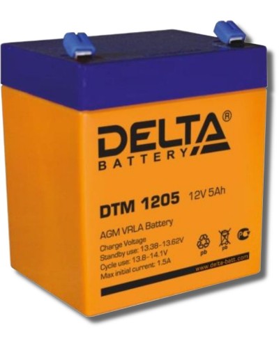 Delta DTM 1205. Аккумулятор герметичный свинцово-кислотный. Delta в Раменском