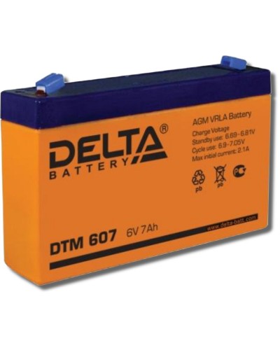 Delta DTM 607. Аккумулятор герметичный свинцово-кислотный. Delta в Раменском