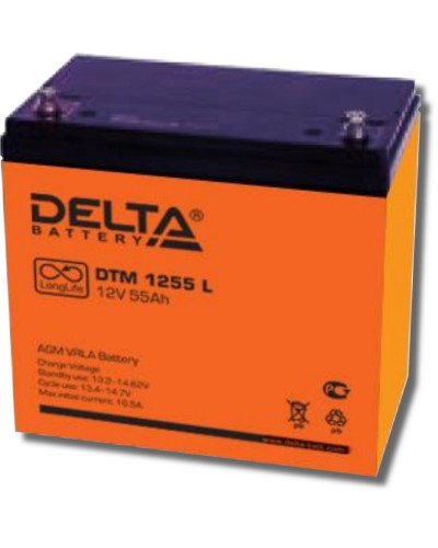 Delta DTM 1255 L. Аккумулятор герметичный свинцово-кислотный. Delta в Раменском