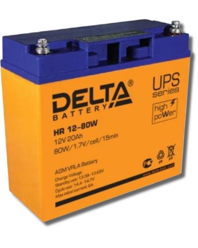 Delta HR 12-80 W. Аккумулятор герметичный свинцово-кислотный. Delta в Раменском