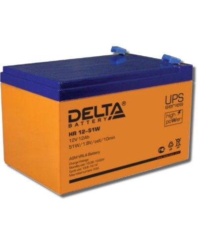 Delta HR 12-51 W. Аккумулятор герметичный свинцово-кислотный. Delta в Раменском