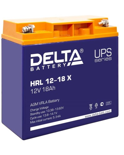 Delta HRL 12-18 X. Аккумулятор герметичный свинцово-кислотный. Delta в Раменском