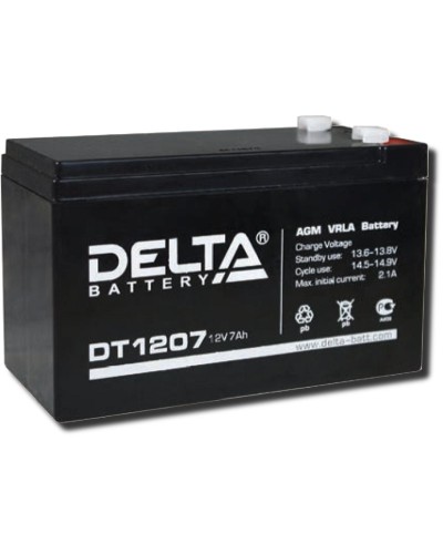 Delta DT 1207. Аккумулятор герметичный свинцово-кислотный. Delta в Раменском