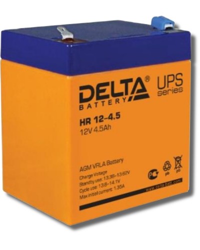 Delta HR 12-4.5. Аккумулятор герметичный свинцово-кислотный. Delta в Раменском