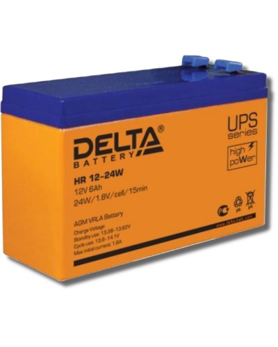 Delta HR 12-24 W. Аккумулятор герметичный свинцово-кислотный. Delta в Раменском