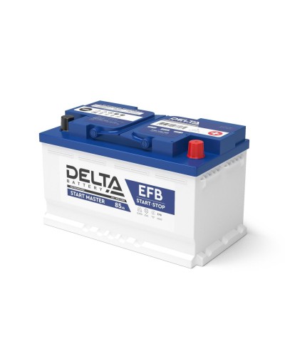 Delta START MASTER EFB 1285 (85 Ah). Аккумулятор автомобильный герметичный свинцово-кислотный. Delta в Раменском
