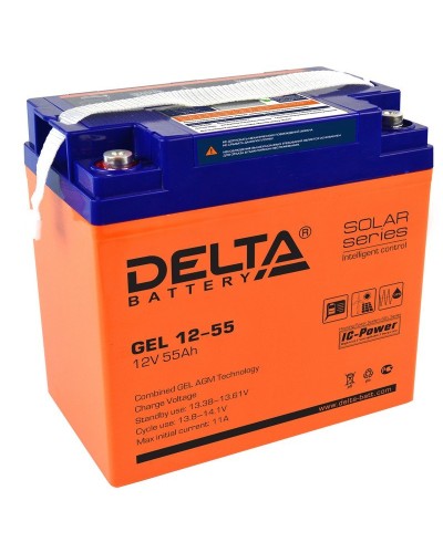 Delta GEL 12-55. Аккумулятор герметичный свинцово-кислотный. Delta в Раменском