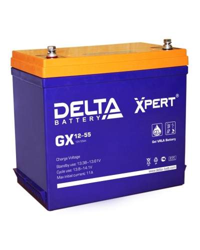 Delta GX 12-55. Аккумулятор герметичный свинцово-кислотный. Delta в Раменском