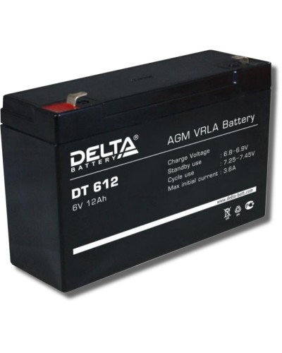 Delta DT 612. Аккумулятор герметичный свинцово-кислотный. Delta в Раменском