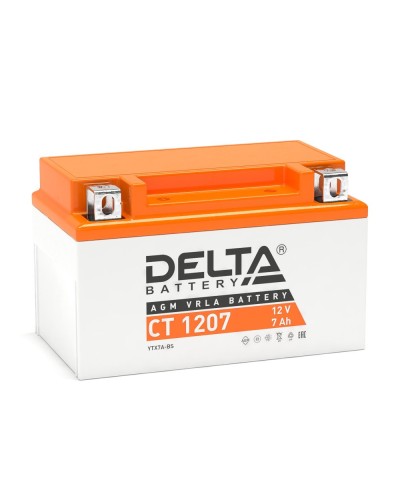 Delta CT 1207. Аккумулятор герметичный свинцово-кислотный стартерный. Delta в Раменском