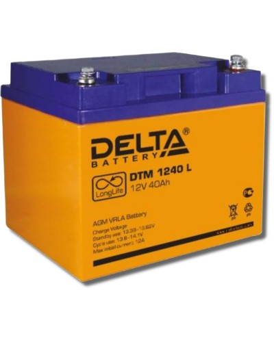 Delta DTM 1240 L. Аккумулятор герметичный свинцово-кислотный. Delta в Раменском